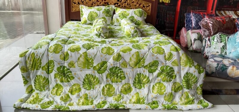 Sprei 6 kaki rimple