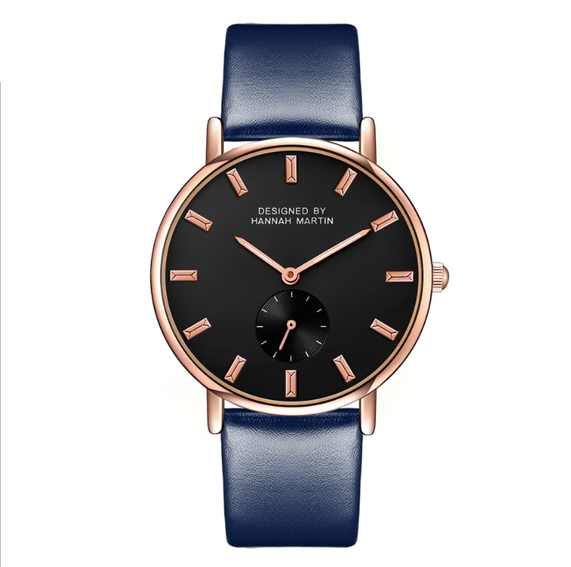 Hannah Martin Hannah Martin 2138 Women&#39;s Quartz Watch Small Seconds Simple Women&#39;s Watch Belt Nylon Strap