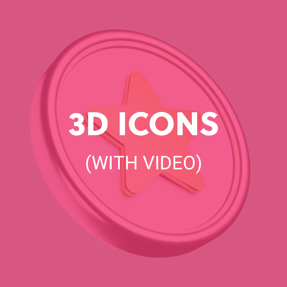 3D ICONS (WITH VIDEO)