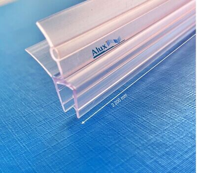 Perfil de junta de plastico(pvc) para mampara de ducha | Cristales: 4-6 mm | Largo: 2 200 mm