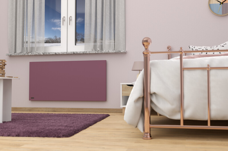 Chauffage infrarouge en acier 190 W Steel - ligne, dimensión : 570 mm x 300mm