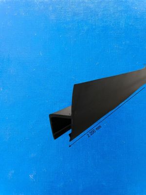 Профиль соединительный h-образный из жесткого пластика (ПВХ), черный цвет| Длина: 2200 мм