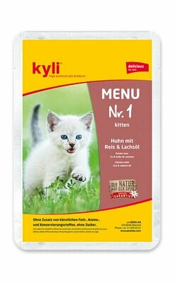 Katzenfutter: Kyli Menü Nr. 1 (12 x 100g)