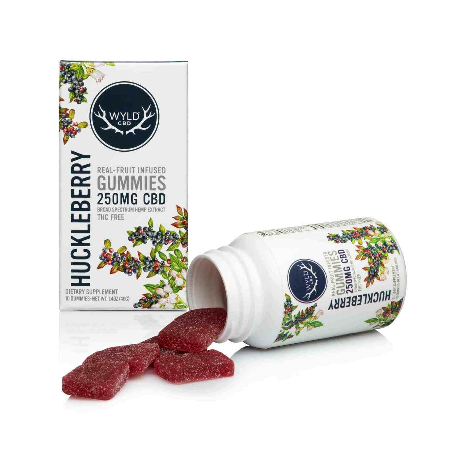 WYLD Vegan CBD Blackberry Gummies 250mg