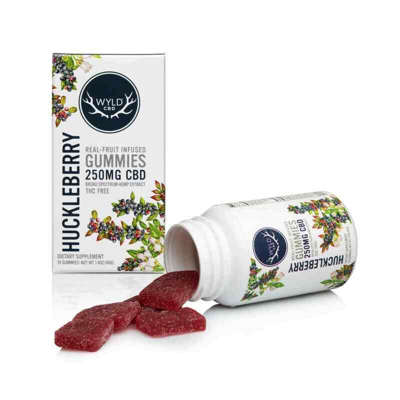 WYLD Vegan CBD Blackberry Gummies 250mg