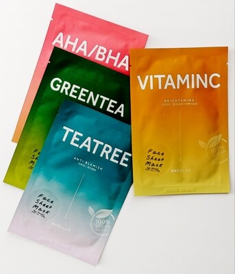 Barulab | "Skin Solution" Vegan Sheet Mask Set (4 ct)