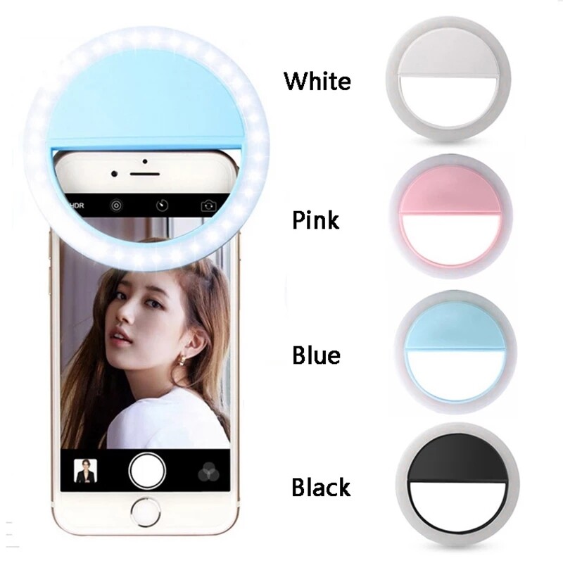 Selfie camera ring light