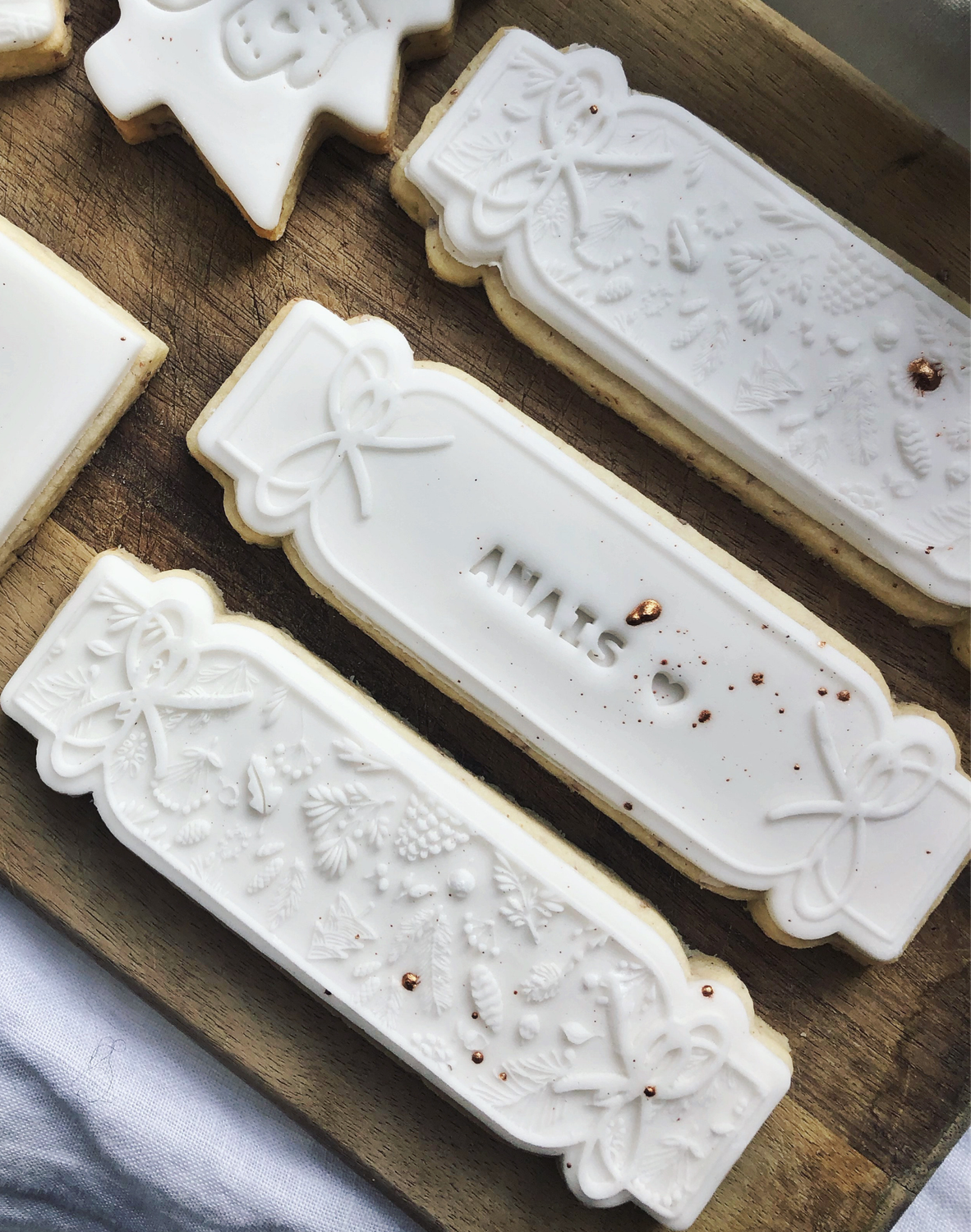 Biscuit marque place de Noël