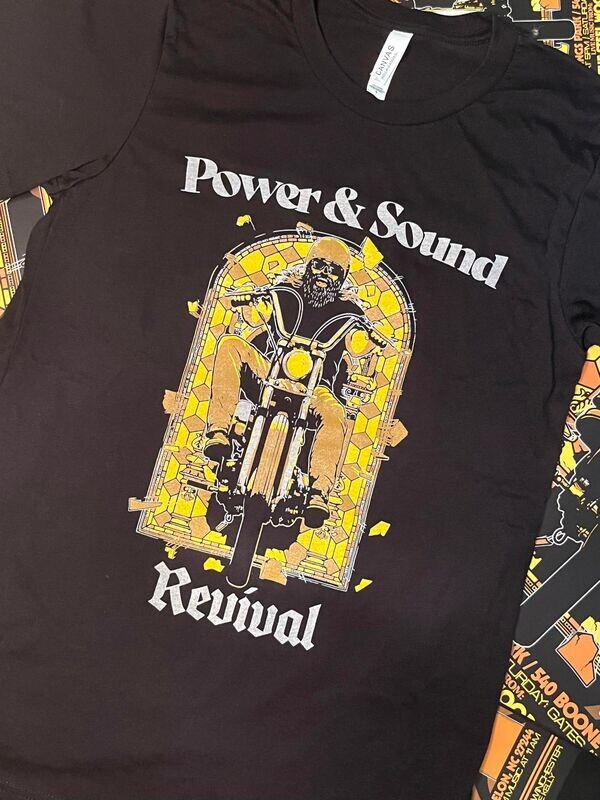2022 Power & Sound Revival T Shirt- Black ADULT SIZE SMALL