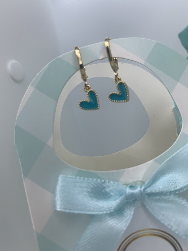 HOOPS EARRINGS HEART SHAPE