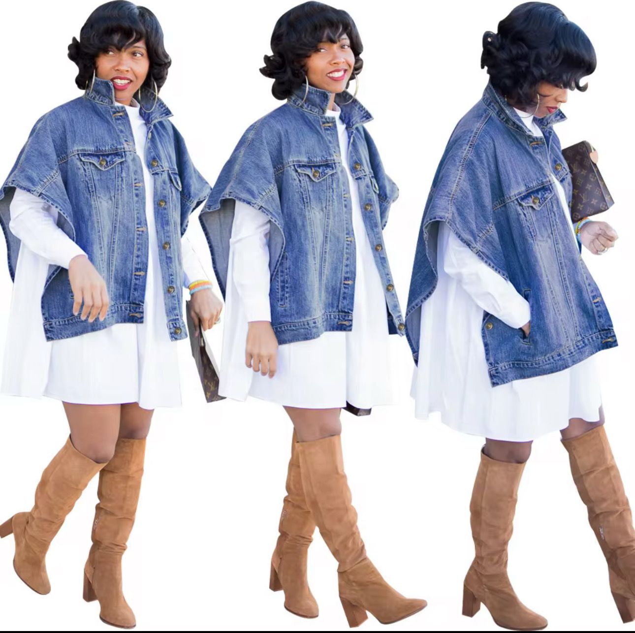 Denim Pullover Jacket