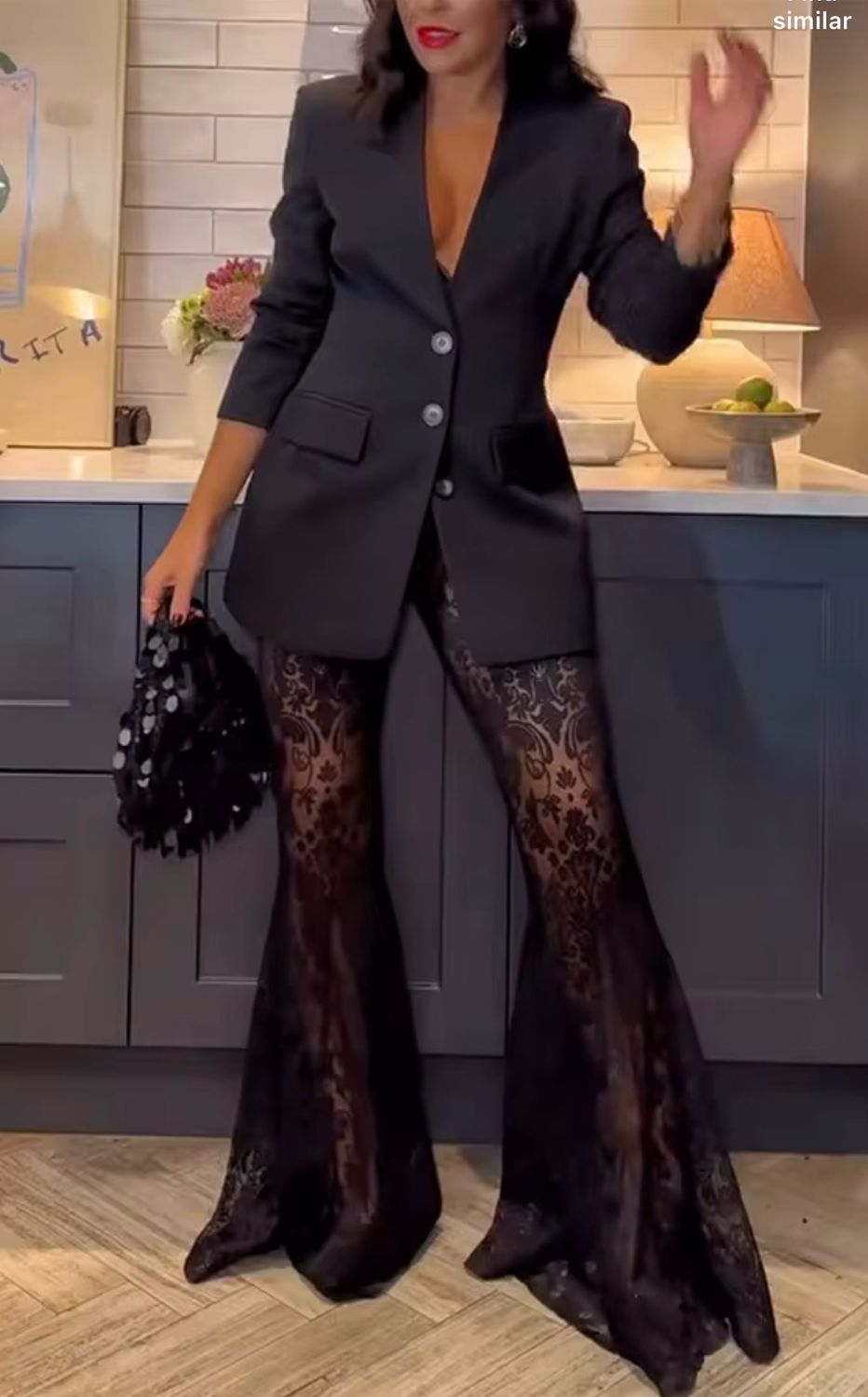 2 Piece , Pants Set With Blazer Jacket