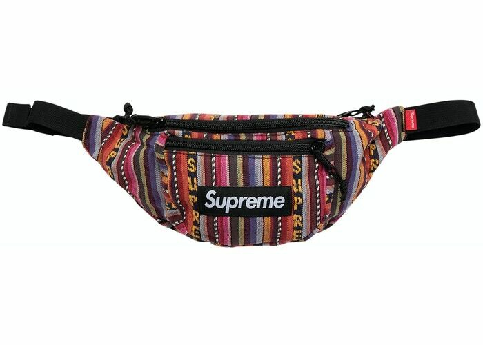 Supreme Woven Multicolor Waist Bag