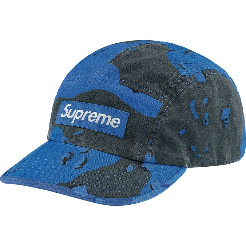 Supreme Overdyed Camo Camp Cap