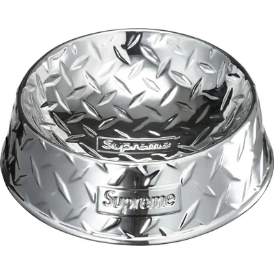 Supreme Diamon Plate Dog Bowl