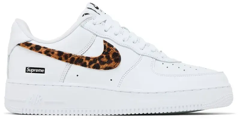 Supreme x GOODENOUGH x Air Force 1 Low 'White Cheetah Print