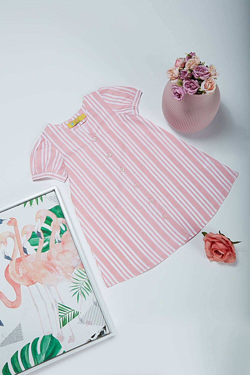 Pink Striped Dress