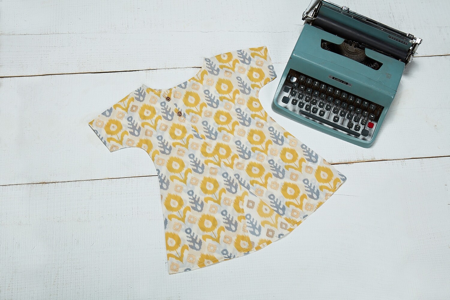 Mustard Print Dress