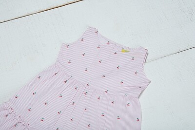 Pink Cherry Print Dress