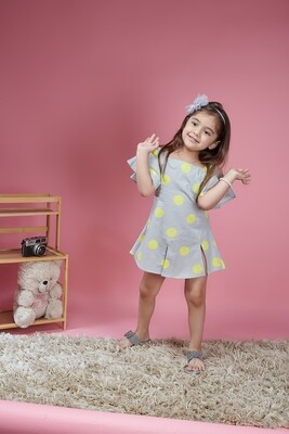 ONAS YELLOW POLKA DOT DRESS