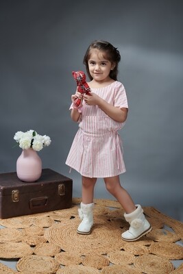 ONAS PINK STRIPED DRESS