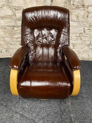 Himolla Cumuly Recliner Armchair Brown Leather
