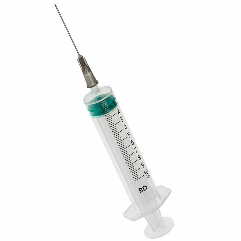 BD Emerald 10ml Syringe with Needle