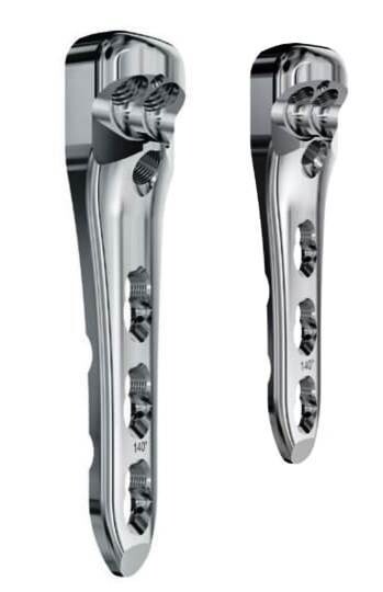 LCP Pediatric Hip Plate 3.5 140° straight /width 19 mm / length 70 mm