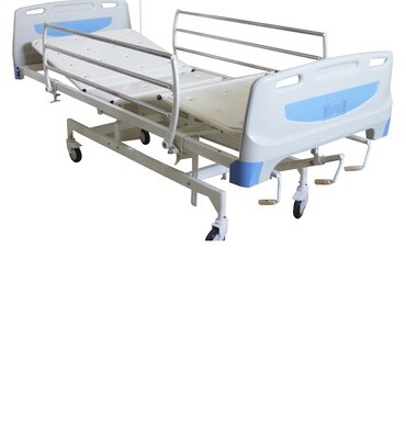 ICU BED S ELECTRICAL WITH MANUAL OVERRIDING 3 FUNCTION WITH COLLAPSIBLE SIDE RAILLING