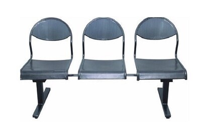 3-SEATER MS WAITING CHAIR-Black
