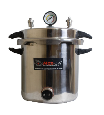 Autoclave Portable Stainless Steel Pressure Cooker Type - 25 Liters (Sterilizer Dressing Pressure P- Type)