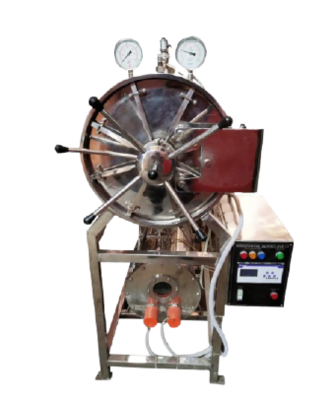 Horizontal Cylinder Autoclave-100 Liters (Triple Walled with Steam Jacket)