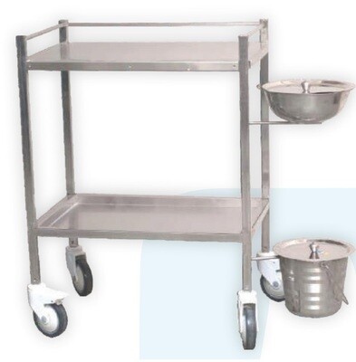 Dressing Trolley with Basin and Bowl