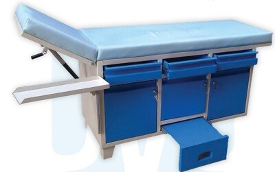 Hydraulic Examination Couch with Cabinets