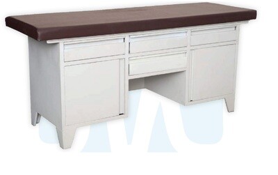Examination Couch with Cabinets