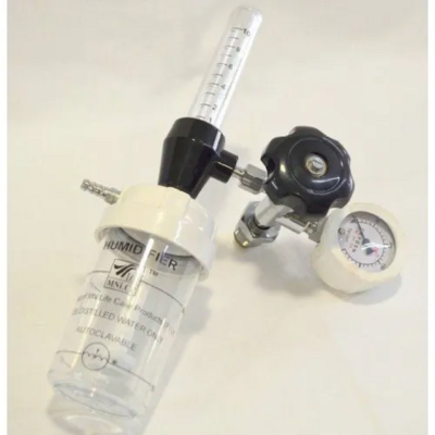 Oxygen Cylinder Regulator with Flowmeter and Humidifier Bottle