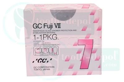 GC Fuji VII-Radiopaque glass ionomer surface protection material GC Fuji VII-Radiopaque glass ionomer surface protection material