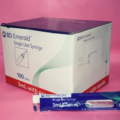 BD Emerald 3ml Syringe with Needle