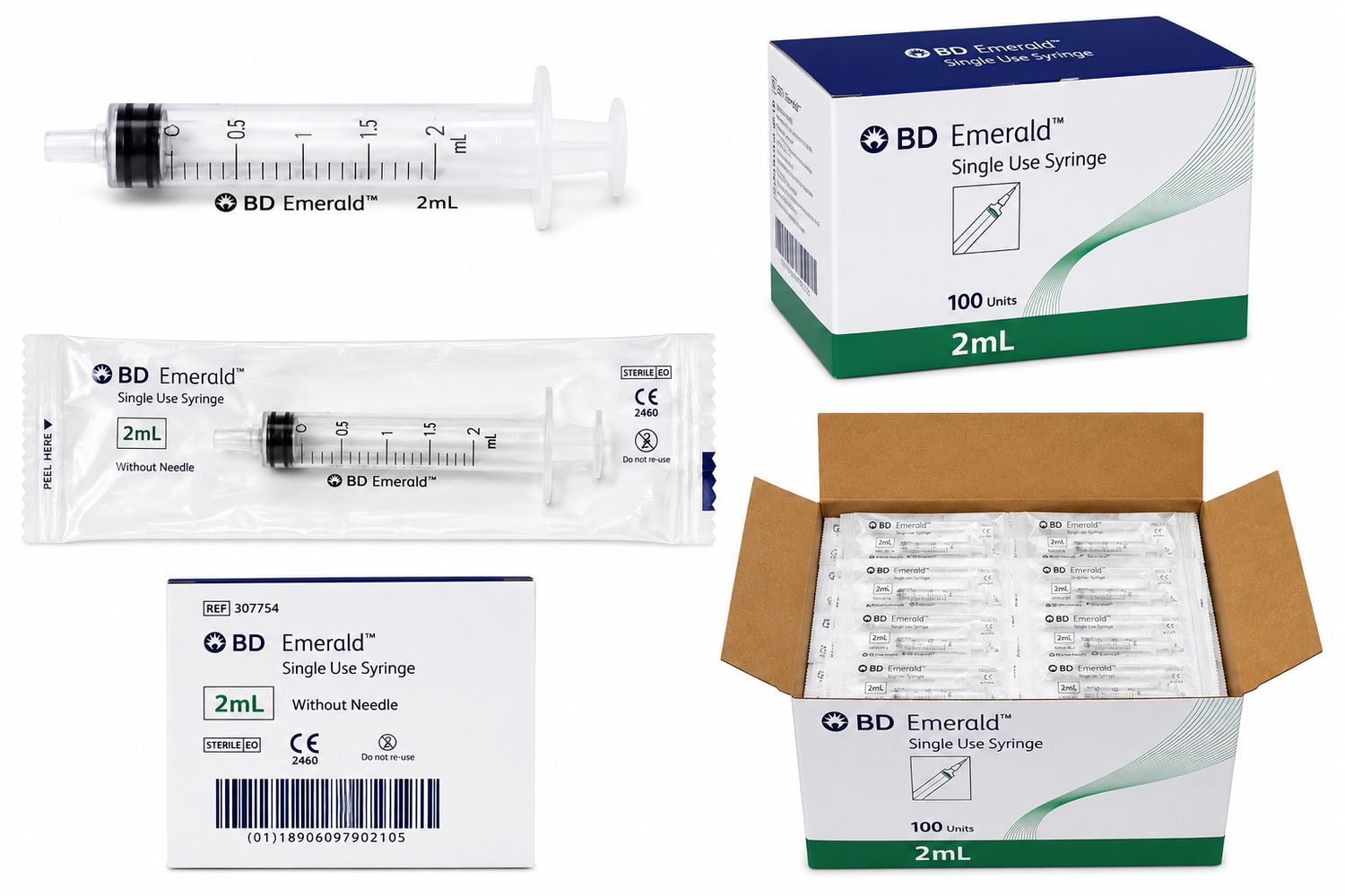 BD Emerald™ 2mL Syringe