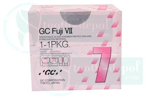 GC Fuji VII-Radiopaque glass ionomer surface protection material GC Fuji VII-Radiopaque glass ionomer surface protection material