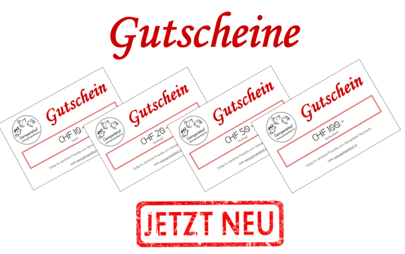 Gutschein für Produkte vom Gemperlehof
