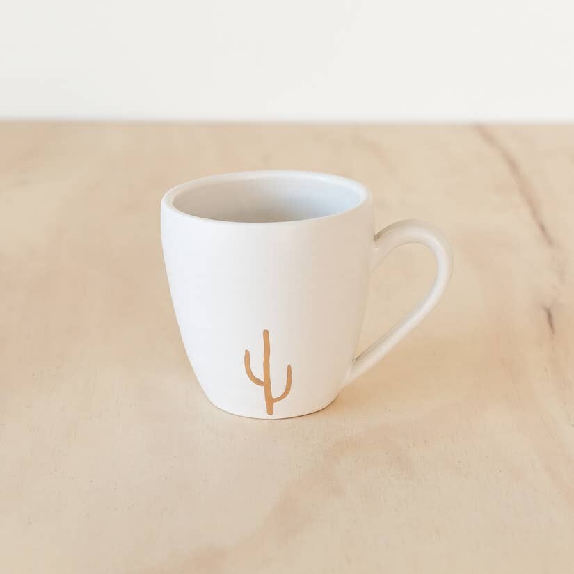 Gold Cactus Mug