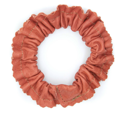 Reclaimed Leather Scrunchie