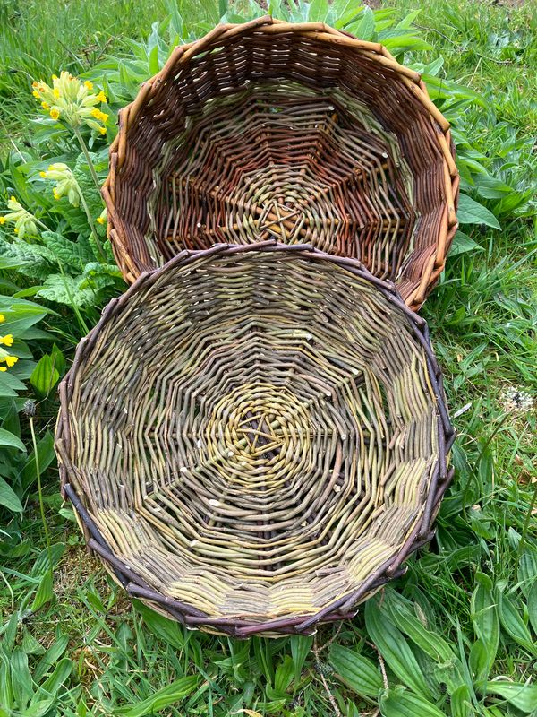Fruit basket/garden gathering basket - introduction to round basket techniques Friday 11th July