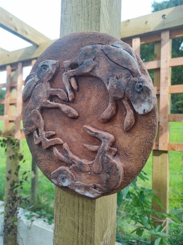Ceramic hare wall plaque workshop with Helen Davies 10am- 1pm £70.00 Thursday 9th October​