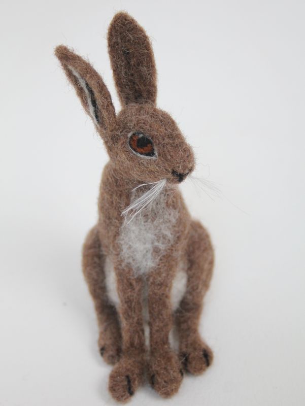 Needle felt a March hare 21st March