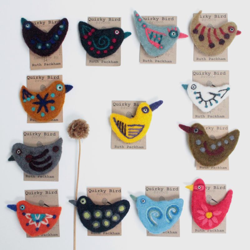 Needle Felt a Brooch with artist/maker Ruth Packham, 8 August 10-1
