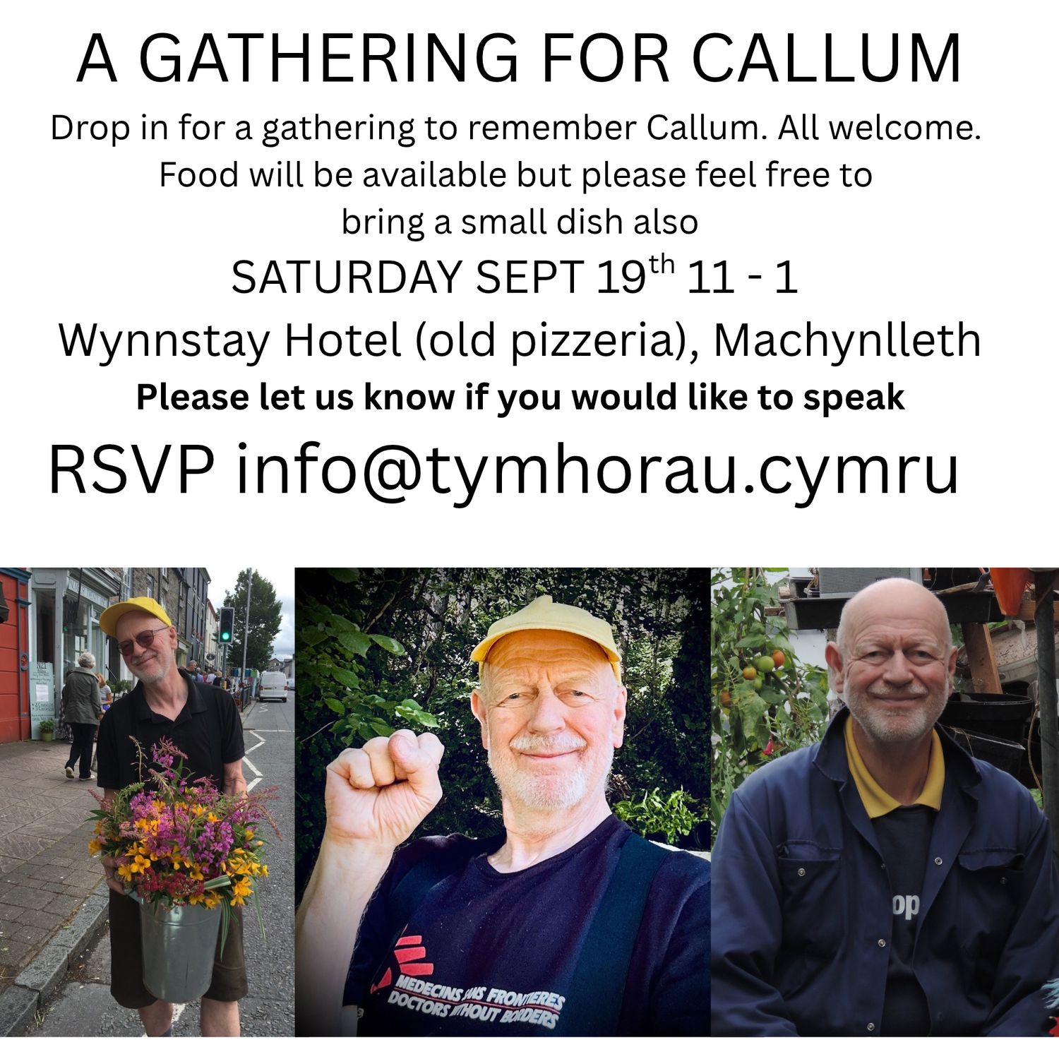 Donations at Callum's gathering
