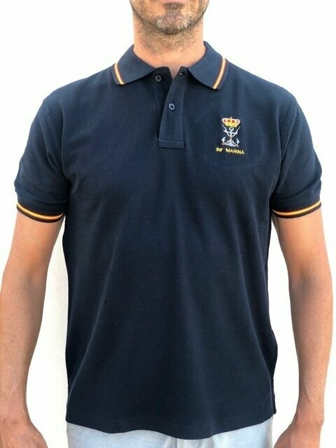 Polo Hombre Infantería de Marina color azul marino