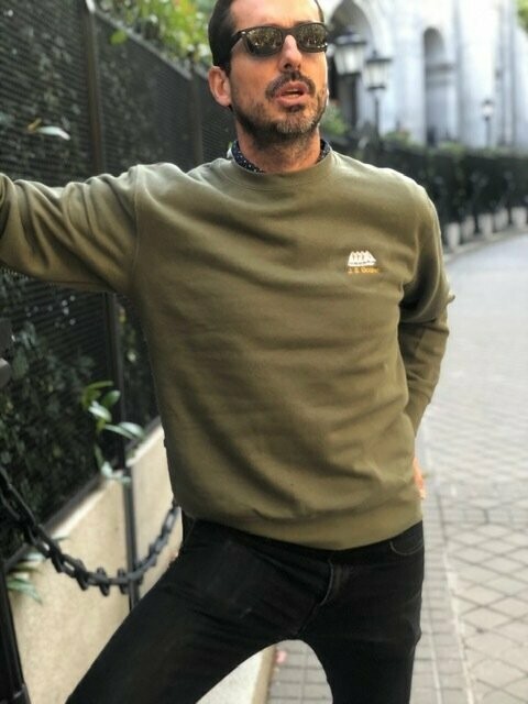 Sudadera cuello redondo Juan Sebastian Elcano Verde
